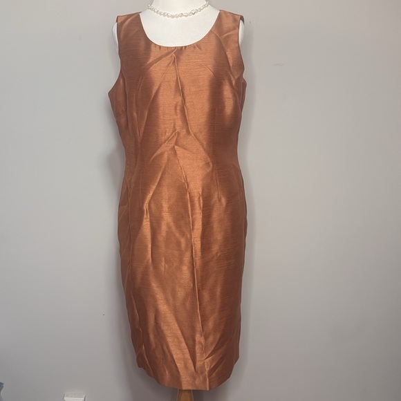 Suit Studio 2 piece Elegant Brown Women's Coat and Dress sz 10 - Picture 8 of 8